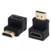 HDMI L-Shape Male to Female Connector Adapter