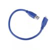 USB-A Male to Micro-B USB 30 Cable 50CM Blue