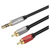 HAING 35mm Male to 2 RCA Audio Cable 3M HI-0150-ARC-3M