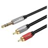 HAING 65mm TRS to 2 RCA Audio Cable 3M HI-0151-ARC-3M