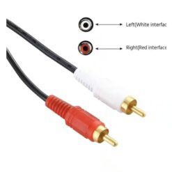 Alternative view of HAING 2 RCA Male to 2 RCA Male Audio Cable 3M HI-0202-RCA