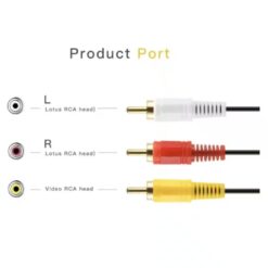 Alternative view of HAING 3 RCA Male to 3 RCA Male Audio Cable 15M HI-0303-RCA