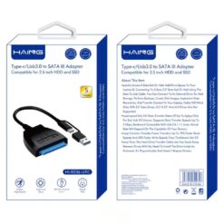 HAING USB 30 Type-C to SATA Adapter for 25 HDD SSD HI-0336-UTC