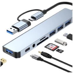 HAING 8-in-1 USB Type-C Multi-Function Hub Adapter HI-0802-UTA