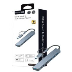 Alternative view of HAING 8-in-1 USB Type-C Multi-Function Hub Adapter HI-0802-UTA