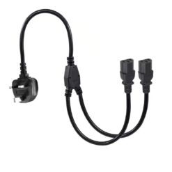 Alternative view of HAING UK 3-Pin Y Splitter Power Cable 2M HI-1061-UPC-2M