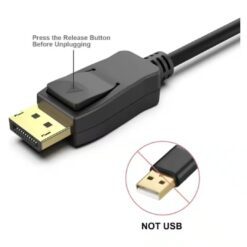 Alternative view of HAING DisplayPort to HDMI Cable 18M HI-2013-DHHR