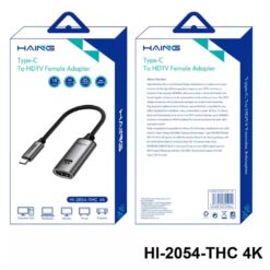 Alternative view of HAING Type-C to HDMI Female Adapter 4K HI-2054-THC