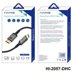 Alternative view of HAING DisplayPort to HDMI Cable 4K 18M HI-2057-DHC