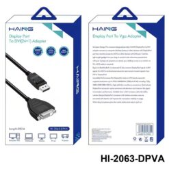 Alternative view of HAING DisplayPort to Single-Link DVI-D Adapter Cable 20CM HI-2063-DPVA