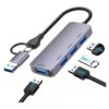 HAING USB Type-C 4-Port Hub High-Speed Splitter HI-3001-TUH