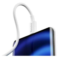Alternative view of Huntkey Type-C to Type-C Fast Charging Cable 12M 60W White HKCC301203