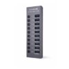 HAING Aluminum 10-Port USB 30 Hub with 72W Power HUB-985A