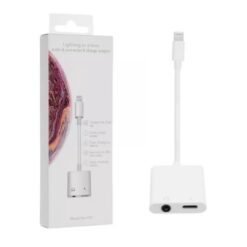 Alternative view of Aux123 Lightning to 35mm Audio Charging Adapter Cable