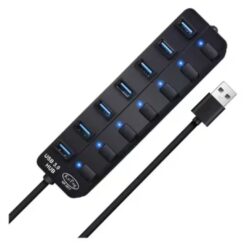 Alternative view of Kai Ping USB 30 7-Port Hub with Power Adapter KP-3017