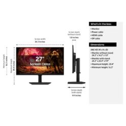 Alternative view of Samsung 27 Odyssey G5 QHD Gaming Monitor 180Hz 1ms G-Sync HDR10