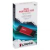 Kingston 1TB Dual USB-A USB-C Portable SSD USB 32 Gen 2 1050MB s