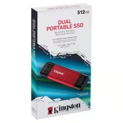 Kingston 512GB Dual USB-A USB-C Portable SSD