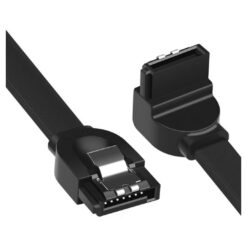 UGREEN US217 SATA 30 Cable 50cm Straight to Bending SATA 30 Cable with Straight to Bending Connectors for Flexible Installations