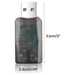 Alternative view of USB 51 Channel External Sound Card to 35mm Adapter