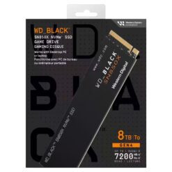 WD BLACK SN850X 8TB NVMe SSD 7200MB s Read 6600MB s Write