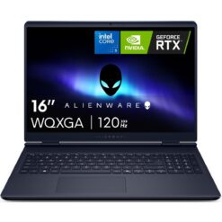 Gaming Laptop Dell Alienware 16 Aurora Intel Core 5 Processor 210H Nvidia RTX 3050 6GB GDDR6 16GB DDR5 RAM 512GB M2 PCIe NVMe 16 IPS 25K QHD 120Hz 100 sRGB - Interstellar Indigo