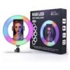33CM LED Selfie Light Ring Dimmable 360 Rotating USB Powered