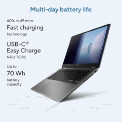 Alternative view of ASUS Vivobook 14 Flip Laptop Intel Core Ultra 5 226V Intel Arc Graphics 16GB LPDDR5X 512GB PCIe 40 SSD 14 FHD OLED HDR True Black 500 Touch WiFi 7 70Wh Battery Stylus Included Windows 11 Home - Matte Gray