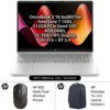HP OmniBook 3 Laptop 16-bu0037ne - Intel Core 7 150U 10 Cores 512GB PCIe Gen4 SSD 8GB DDR5 16 FHD IPS Display WiFi 6 BT 54 Glacier Silver with 16 Everyday Backpack HP 400 Quiet Dual Wireless Mouse