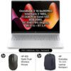 HP OmniBook 3 Laptop 16-bu0039ne - Intel Core 3 100U 6 Cores 512GB PCIe Gen4 SSD 8GB DDR5 16 FHD IPS Display WiFi 6 BT 54 Glacier Silver with 16 Everyday Backpack HP 400 Quiet Dual Wireless Mouse