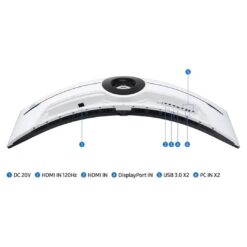 Alternative view of Samsung Odyssey Neo G9 57 DUHD Dual 4K Curved Monitor 240Hz