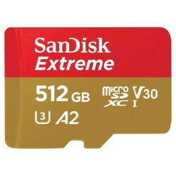 SanDisk 512GB Extreme microSDXC UHS-I Memory Card Adapter