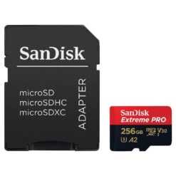 Alternative view of SanDisk Extreme PRO 256GB microSDXC UHS-I Card 200MB s Read 140MB s Write