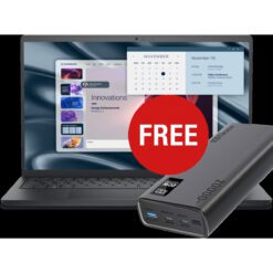 Dell Pro 15 Essential PV15250 Laptop Free Power Bundle Intel Core i7-1355U 8GB DDR5 512G PCIe NVMe SSD 156 FHD 120Hz WVA Anti-Glare Wi-Fi 6 Carbon Black with Promate Bolt-20PD Universal 20000mAh 20W Power Bank