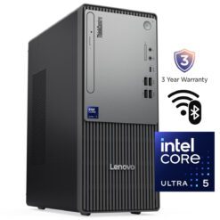 Lenovo ThinkCentre neo 50t Gen 6 Tower Desktop Intel Core Ultra 5 225 Integrated Intel Graphics 8GB DDR5 512GB PCIe 40 SSD AI Boost NPU WiFi 6 Ethernet Black – 3 Year Warranty Lenovo ThinkCentre neo 50t Gen 6 Tower Desktop Intel Core Ultra 5 225 Integrated Intel Graphics 8GB DDR5 512GB PCIe 40 SSD AI Boost NPU WiFi 6 Ethernet Black - 3 Year Warranty