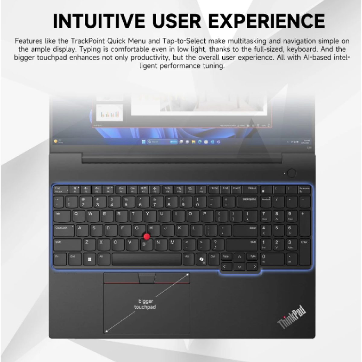 Lenovo ThinkPad E16 Gen 3 Business Laptop Intel Core Ultra 7 255H 16 Core Up to 51GHz Intel Arc 140T GPU 16GB DDR5 512GB SSD 16 FHD IPS Anti-Glare Lenovo ThinkPad E16 Gen 3 Business Laptop Intel Core Ultra 7 255H 16 Core Up to 51GHz Intel Arc 140T GPU 16GB DDR5 512GB SSD 16 FHD IPS Anti-Glare - Image 8