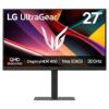 LG UltraGear G6 27 QHD IPS Gaming Monitor 300Hz 1ms DisplayHDR 400 G-SYNC Compatible