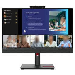 Lenovo ThinkVision T24mv-30 24 IPS Full HD Conferencing Monitor 75Hz 5MP IRRGB Webcam USB-C Built-In Speakers