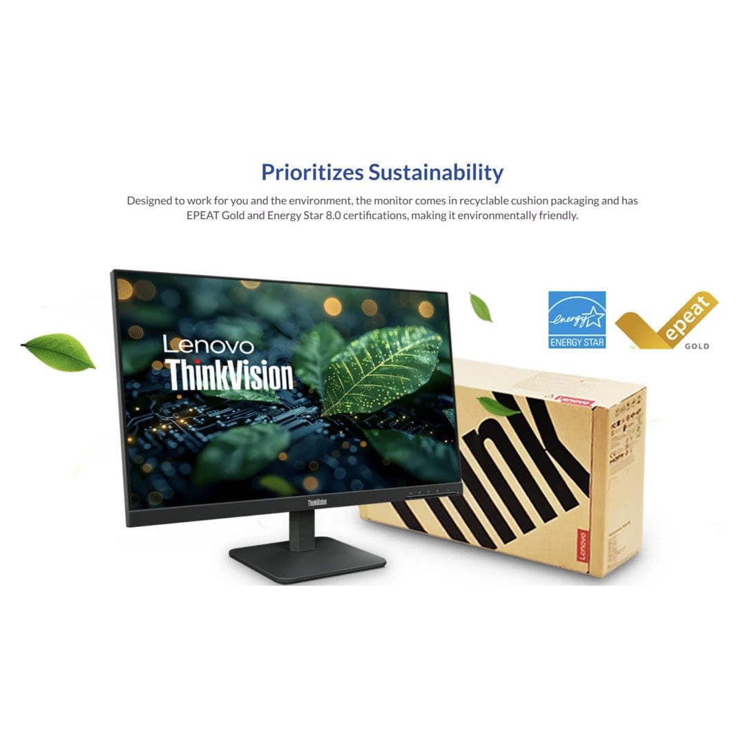 Lenovo ThinkVision S27-4e 27 Full HD IPS Monitor 100Hz 99 sRGB Eyesafe HDMI VGA Lenovo ThinkVision S27-4e 27 Full HD IPS Monitor 100Hz 99 sRGB Eyesafe HDMI VGA - Image 3