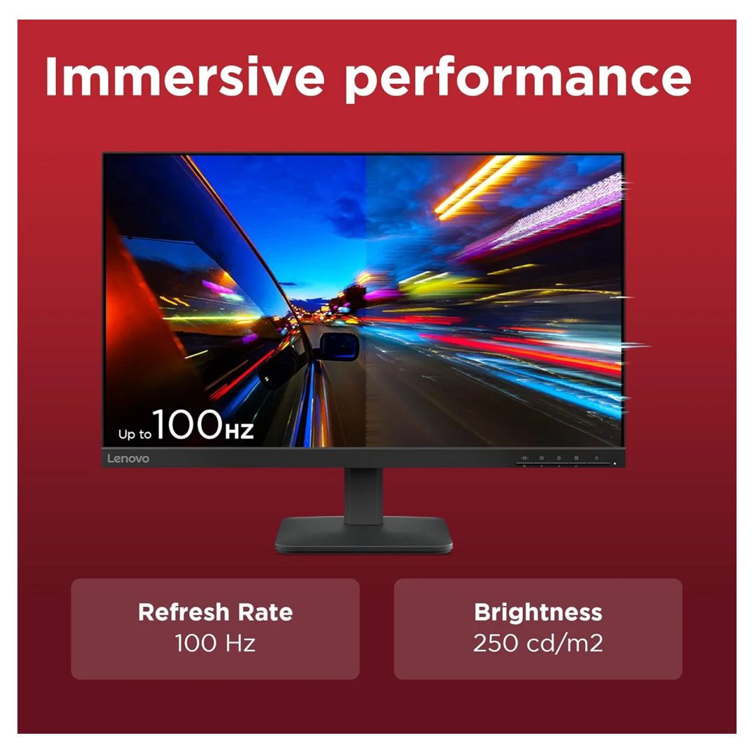 Lenovo 24 L24-4E IPS Full HD Monitor 100Hz 99 sRGB Eye Comfort HDMI VGA Lenovo 24 L24-4E IPS Full HD Monitor 100Hz 99 sRGB Eye Comfort HDMI VGA - Image 3