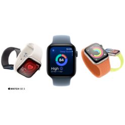 Alternative view of Apple Watch SE 3rd Gen 44mm Smartwatch with S10 Chip Always-On Retina Display Sleep Apnea Heart Rate Tracking Fast Charging Aluminum Case