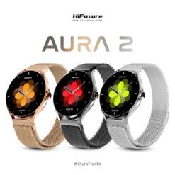 Alternative view of HiFuture Aura2 Fashion Smartwatch 132 AMOLED Display Wireless Calling 24 7 Health Tracking 100 Sports Modes Black