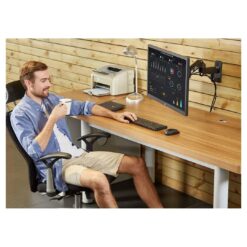Alternative view of NB North Bayou F150 Monitor Wall Mount Bracket Full Motion Articulating Swivel for 17-35 Monitors