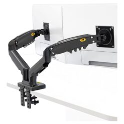 NB North Bayou F160 Dual Monitor Desk Mount Stand Full Motion Swivel Computer Monitor Arm for Two Screens 17-27 Inch