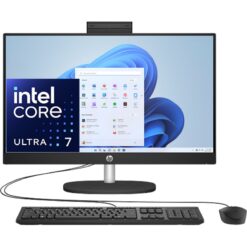HP All-in-One AIO 24-cr1035ne PC Intel Core Ultra 7 155U Up to 48 GHz 8GB DDR5 512GB SSD 238 FHD IPS Non-Touch Display Jet Black
