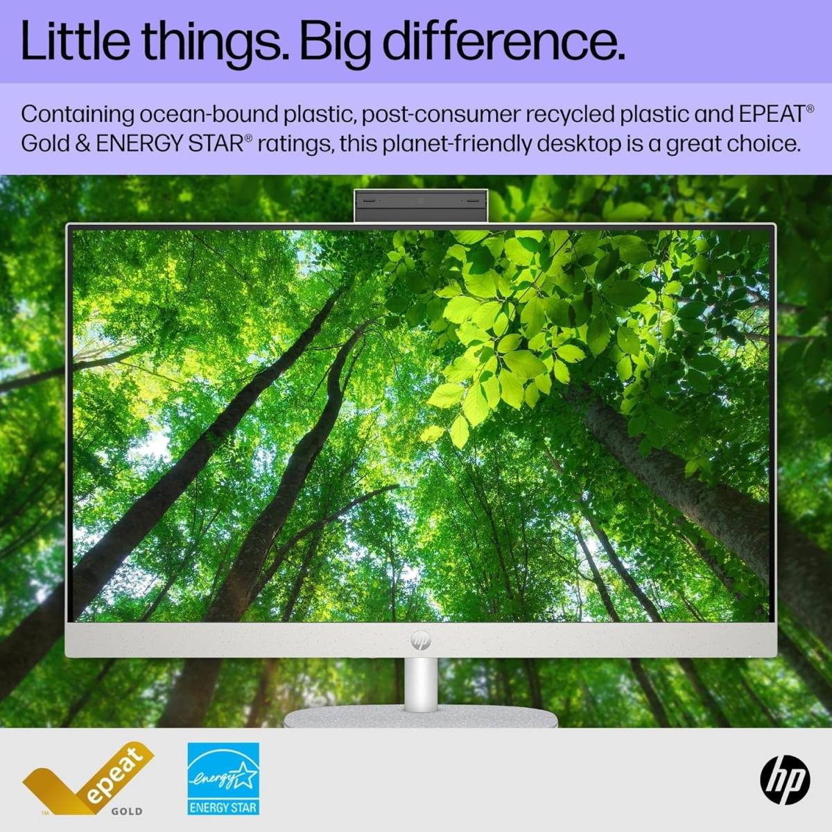 HP All-in-One AIO 24-cr1035ne PC Intel Core Ultra 7 155U Up to 48 GHz 8GB DDR5 512GB SSD 238 FHD IPS Non-Touch Display Jet Black HP All-in-One AIO 24-cr1035ne PC Intel Core Ultra 7 155U Up to 48 GHz 8GB DDR5 512GB SSD 238 FHD IPS Non-Touch Display Jet Black - Image 6