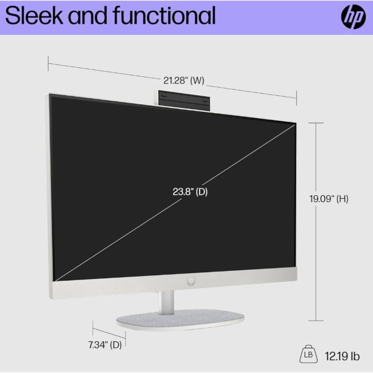 HP 238inch AllinOne 24cr1044ne AIO PC Intel Core Ultra 5 125U 12 Cores 512GB SSD 8GB DDR5 24 FHD IPS Display WiFi 6 BT 53 with Keyboard Mouse Shell White HP 238inch AllinOne 24cr1044ne AIO PC Intel Core Ultra 5 125U 12 Cores 512GB SSD 8GB DDR5 24 FHD IPS Display WiFi 6 BT 53 with Keyboard Mouse Shell White - Image 12