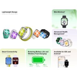 Alternative view of HUAWEI WATCH FIT 5 - 182 AMOLED HD Smartwatch 180Hz UltraBright Display 27g Lightweight 100 Workout Modes MiniWorkout Panda GNSS DualBand 10Day Battery 5ATM Water Resistance Pre-Order with Extra Free Bands Green