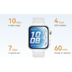 Alternative view of HUAWEI WATCH FIT 5 Pro - 190 AMOLED Display Sapphire Glass Titanium Alloy Bezel Advanced Health Management 100 Workout Modes DualBand GNSS 5ATM Water Resistance with Extra Free Bands Orange