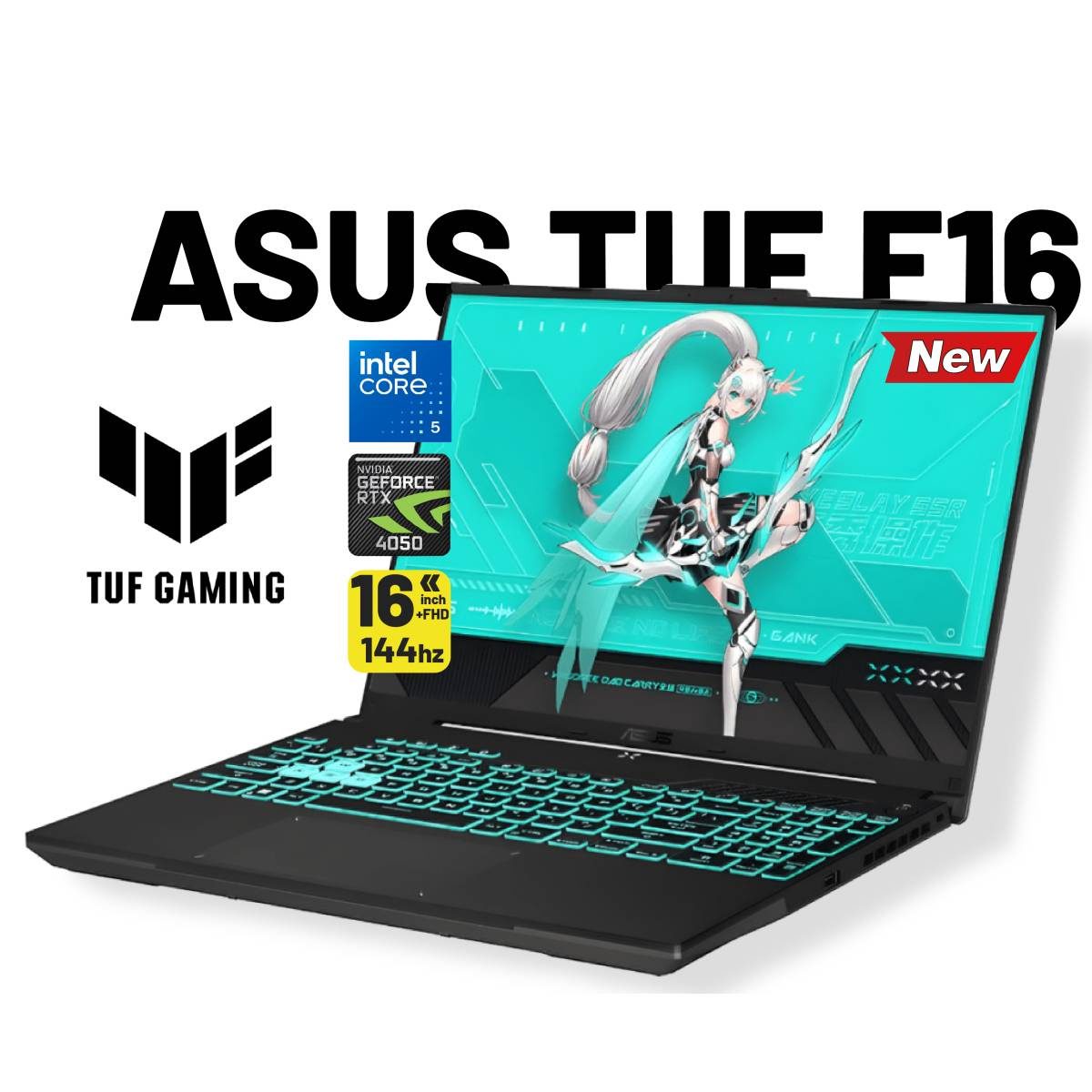 ASUS TUF Gaming Laptop F16 FX607VU Intel Core 7 Processor 240H 52GHz NVIDIA GeForce RTX 4050 6GB GDDR6 194 AI TOPs 16GB DDR5 16 FHD IPS 144Hz – Mecha Gray ASUS TUF Gaming Laptop F16 FX607VU Intel Core 7 Processor 240H 52GHz NVIDIA GeForce RTX 4050 6GB GDDR6 194 AI TOPs 16GB DDR5 16 FHD IPS 144Hz - Mecha Gray
